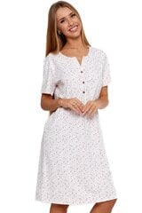Женская хлопковая ночная рубашка с короткими рукавами, белая цена и информация | Женские пижамы, ночнушки | pigu.lt