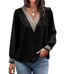Блузка женская, черная цена и информация | Женские блузки, рубашки | pigu.lt