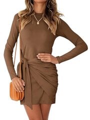 Женское платье, коричневое цена и информация | Платья | pigu.lt