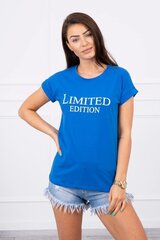 Marškinėliai moterims, mėlyni kaina ir informacija | Marškinėliai moterims | pigu.lt