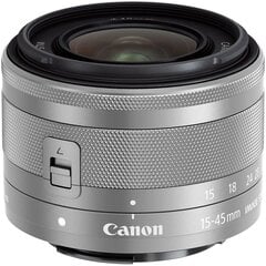 Canon EF-M 15-45 мм f/3,5-6,3 IS STM, белая коробка цена и информация | Объективы | pigu.lt