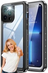 БРОНЕВОЙ чехол ВОДОНЕПРОНИЦАЕМЫЙ IP68 | Apple iPhone 14 Pro | ЗАКРЫВАЮЩИЙСЯ 360 цена и информация | Чехлы для телефонов | pigu.lt