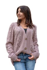 Megztinis moterims Merribel NMP57868.4774, rožinis kaina ir informacija | Megztiniai moterims | pigu.lt