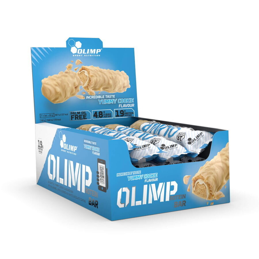 Batonėliai Olimp Protein Bar, 12 vnt. x 64g kaina | pigu.lt