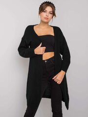 Kardiganas moterims Och Bella, juodas kaina ir informacija | Megztiniai moterims | pigu.lt
