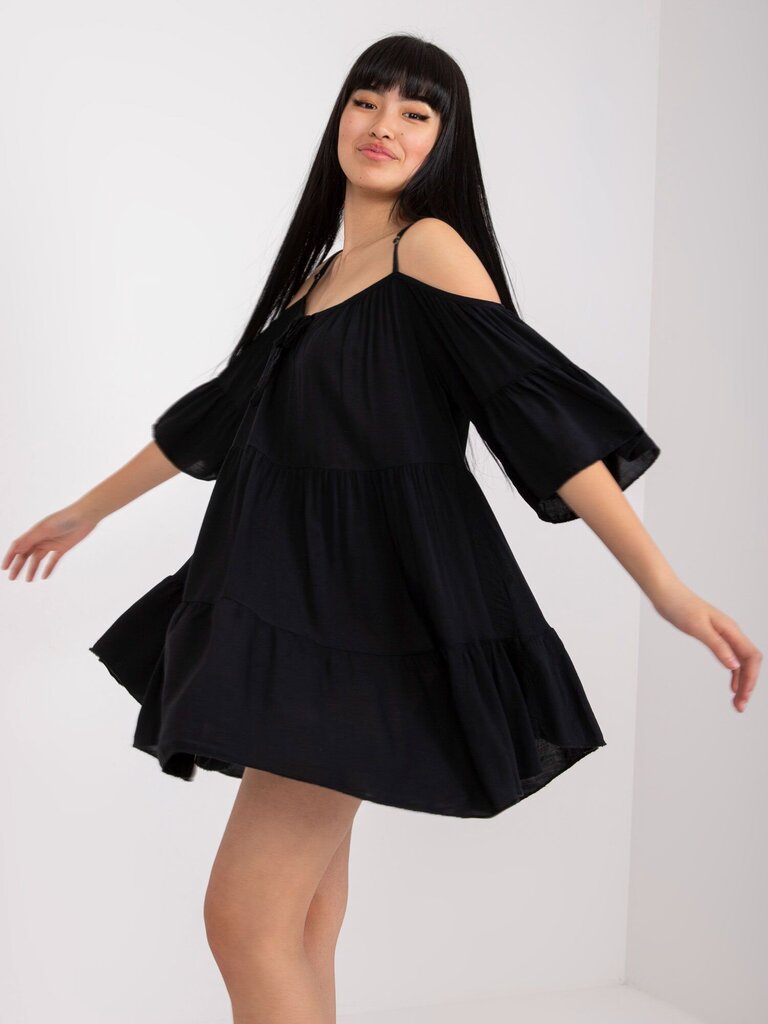 Suknelė moterims, juoda цена и информация | Suknelės | pigu.lt