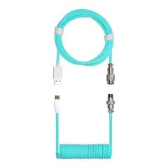 Cooler Master Coiled Cable, Pastel Cyan цена и информация | Кабели и провода | pigu.lt