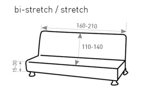 Hiper sofos užvalkalas, 210x140x30 kaina ir informacija | Baldų užvalkalai | pigu.lt