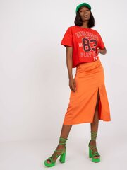 Женская юбка-карандаш, оранжевая  цена и информация | Юбки | pigu.lt