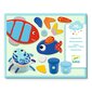 Kūrybinis rinkinys su žaidimų tešla - Jūros gyvūnai, Djeco DJ09036 kaina ir informacija | Lavinamieji žaislai | pigu.lt