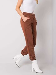 Женские спортивные штаны RUE PARIS, коричневые  цена и информация | Женские брюки | pigu.lt