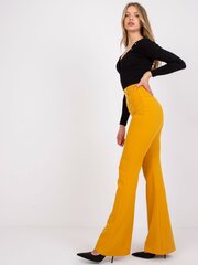 Женские брюки из желтой ткани цена и информация | Брюки | pigu.lt