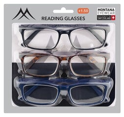 Skaitymo akiniai Montana, 3 vnt. kaina ir informacija | Akiniai | pigu.lt