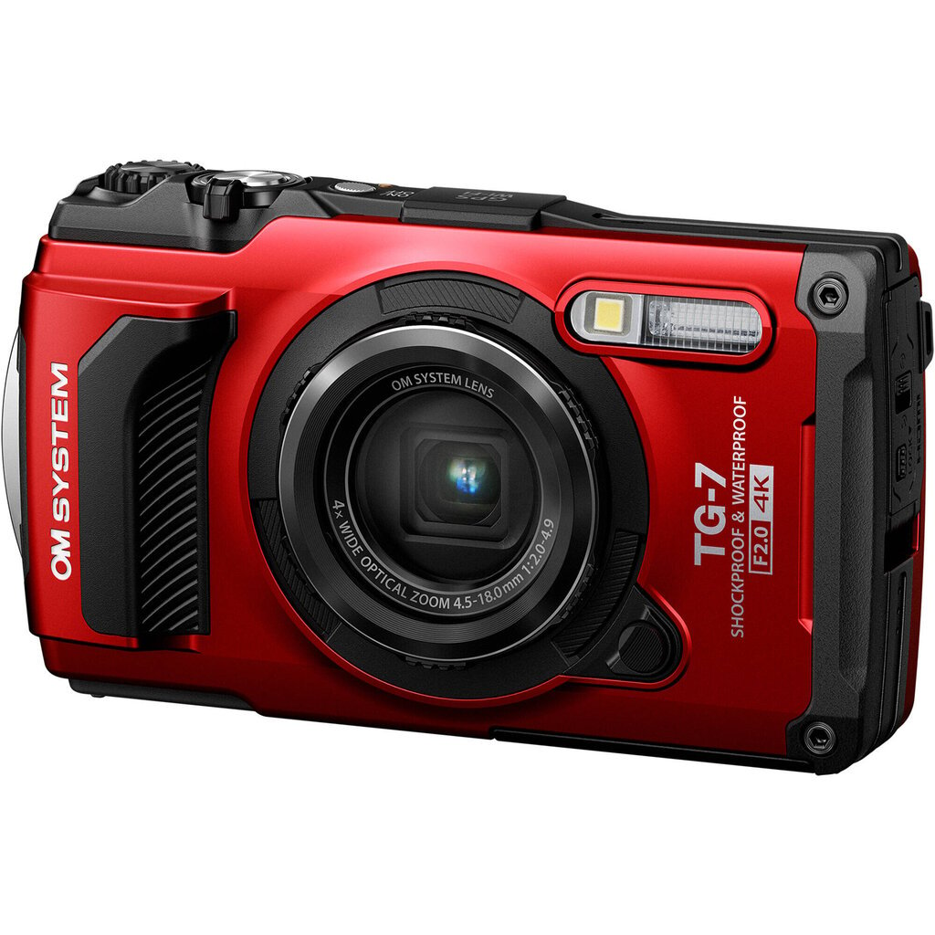 Olympus OM System Tough TG-7 red kaina ir informacija | Skaitmeniniai fotoaparatai | pigu.lt