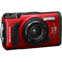 Olympus OM System Tough TG-7 red kaina ir informacija | Skaitmeniniai fotoaparatai | pigu.lt