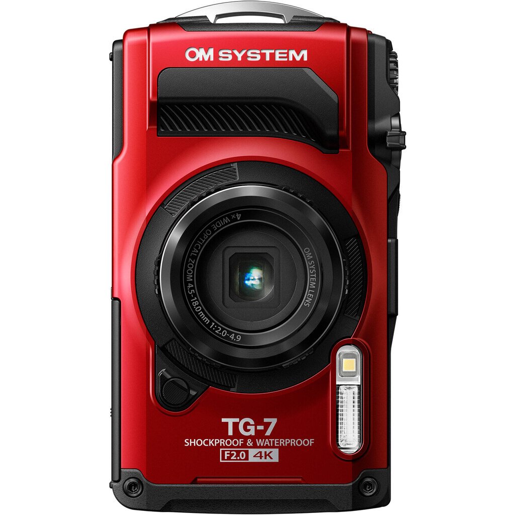 Olympus OM System Tough TG-7 red kaina ir informacija | Skaitmeniniai fotoaparatai | pigu.lt