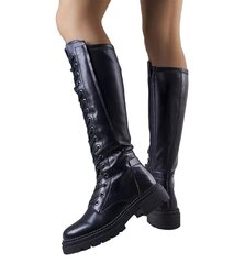 Ilgaauliai batai moterims Borsari GRM18917.2681, juodi цена и информация | Женские ботинки | pigu.lt