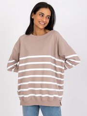 Džemperis moterims, smėlio spalvos kaina ir informacija | Džemperiai moterims | pigu.lt