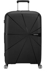 American Tourister средний чемодан  Starvibe Spinner Black M 67 см, цена и информация | Чемоданы, дорожные сумки | pigu.lt