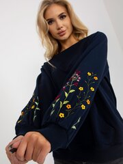 Женский темно-синий свитер с высоким воротником цена и информация | Свитера женские | pigu.lt
