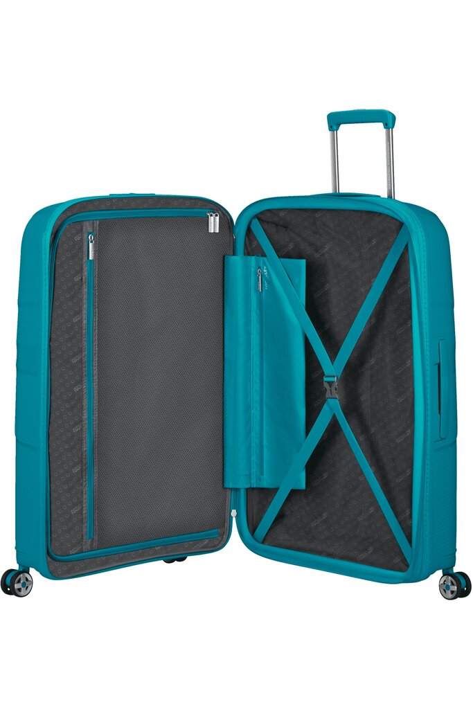 Vidutinis lagaminas American Tourister Starvibe Spinner Verdigris, M, žalias цена и информация | Lagaminai, kelioniniai krepšiai | pigu.lt