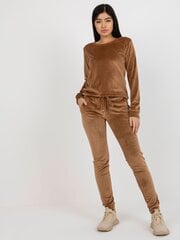 dunkelbeiges damen-толстовка-set mit oversize-толстовка цена и информация | Спортивная одежда женская | pigu.lt