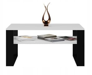 Kavos staliukas Modern 1P, baltas/juodas kaina ir informacija | Kavos staliukai | pigu.lt