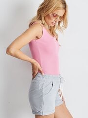 Серые женские шорты slim fit цена и информация | Женские брюки | pigu.lt