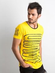Marškinėliai vyrams FKRS1abf1b0f82df64996b83dc49a417faec.1904, geltoni kaina ir informacija | Vyriški marškinėliai | pigu.lt