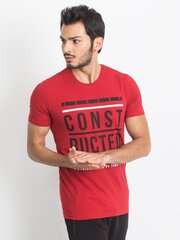 Мужская футболка Tommy Life, красная цена и информация | Мужские футболки | pigu.lt