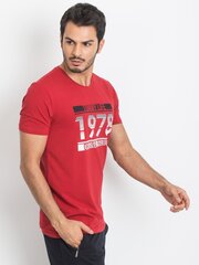 Marškinėliai vyrams Tommy Life FKRS.1898, raudoni цена и информация | Мужские футболки | pigu.lt