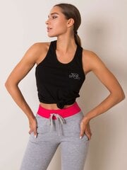 Palaidinė moterims For Fitnes, juoda цена и информация | Женские блузки, рубашки | pigu.lt