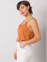 RUE PARIS Женская футболка персикового цвета. цена и информация | Женские блузки, рубашки | pigu.lt