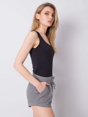 Серые женские шорты slim fit цена и информация | Женские шорты | pigu.lt