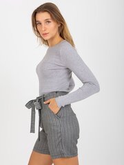 Серые женские шорты slim fit цена и информация | Брюки | pigu.lt