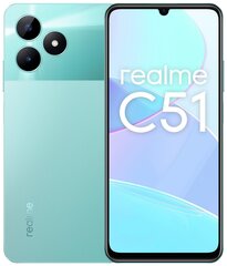 Realme C51 4/128GB Mint Green kaina ir informacija | Mobilieji telefonai | pigu.lt