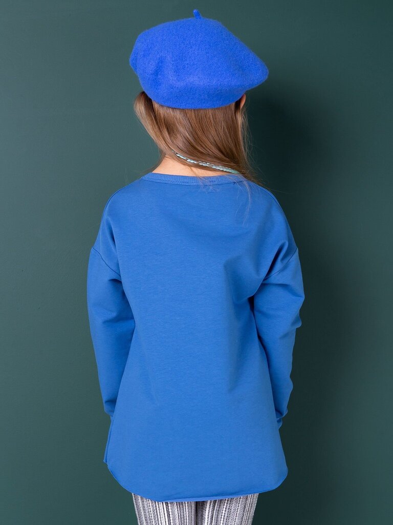 Marškinėliai mergaitėms, mėlyni цена и информация | Marškinėliai mergaitėms | pigu.lt