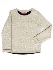 Džemperis mergaitėms, smėlio spalvos kaina ir informacija | Megztiniai, bluzonai, švarkai mergaitėms | pigu.lt