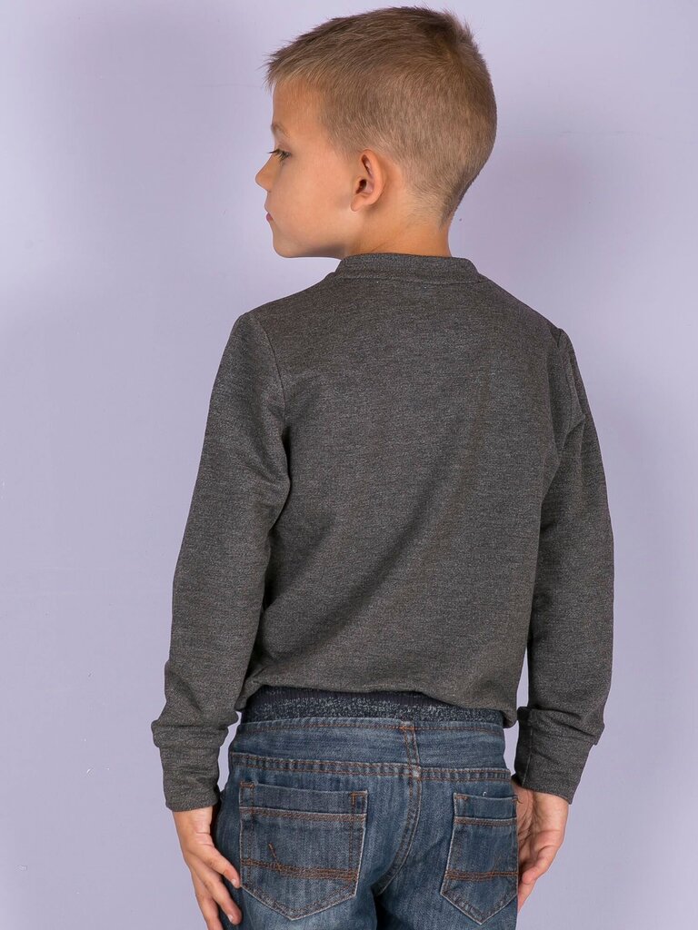 Džemperis vaikams, pilkas kaina ir informacija | Megztiniai, bluzonai, švarkai mergaitėms | pigu.lt