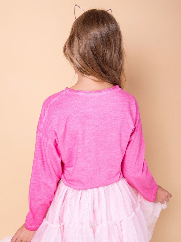 Palaidinė mergaitėms Fkrs132bdb033fa01001726, rožinė kaina ir informacija | Marškinėliai mergaitėms | pigu.lt