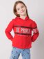 Bluzonas mergaitėms Fkrs8c59137b784e22e5, raudonas kaina ir informacija | Megztiniai, bluzonai, švarkai mergaitėms | pigu.lt
