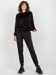 Женский черный бархатный комплект цена и информация | Спортивная одежда для женщин | pigu.lt