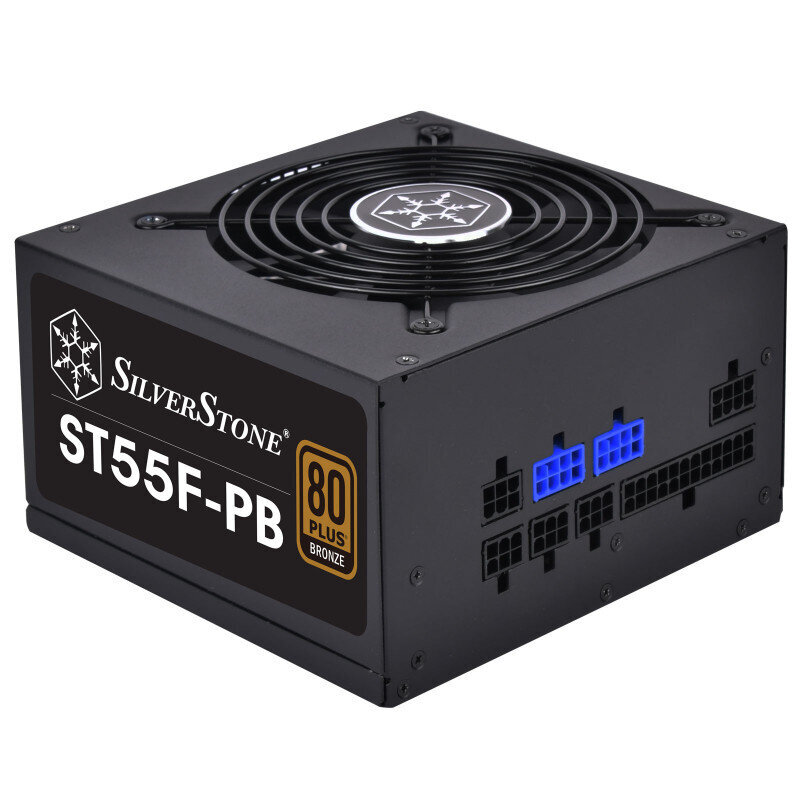 Silverstone ST55F-PB (SST-ST55F-PB) kaina ir informacija | Maitinimo šaltiniai (PSU) | pigu.lt