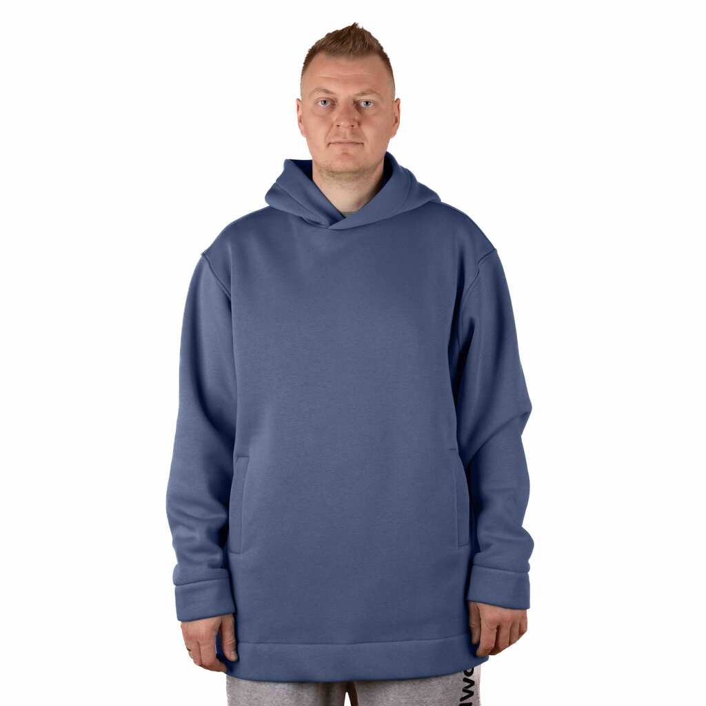 Džemperis unisex Hoodie Exquisite Line Blue Indigo, mėlynas цена и информация | Džemperiai vyrams | pigu.lt