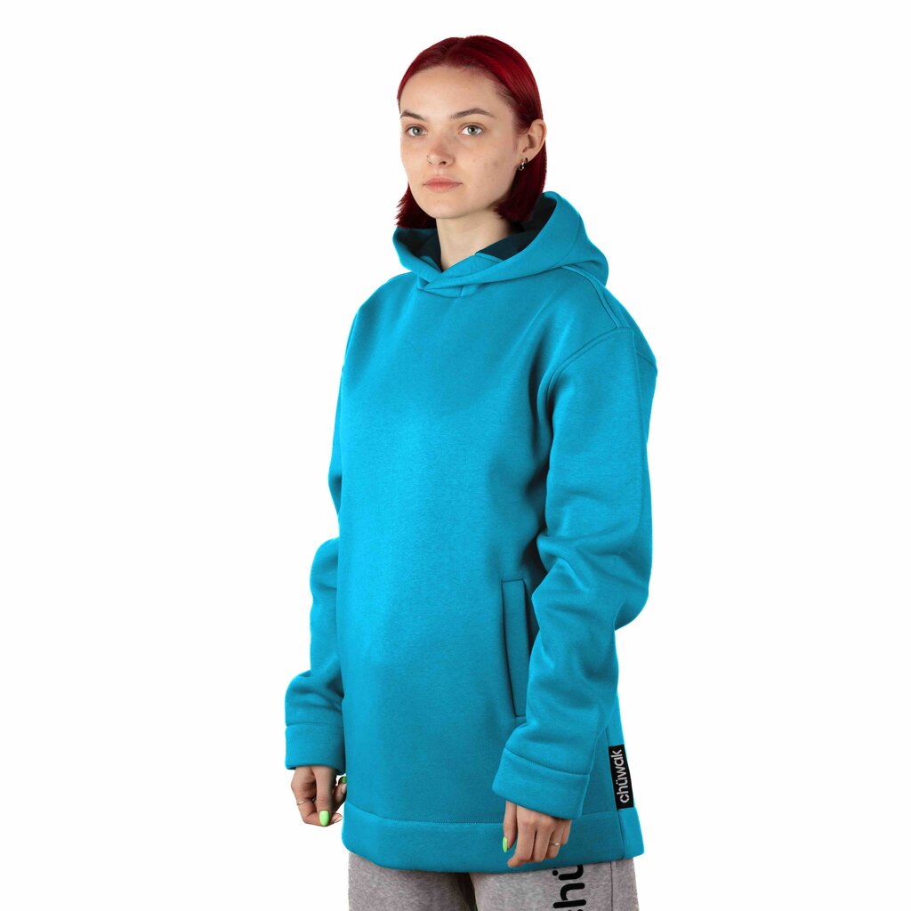 Džemperis unisex Hoodie Exquisite Line Caribbean Sea, mėlynas kaina ir informacija | Džemperiai vyrams | pigu.lt