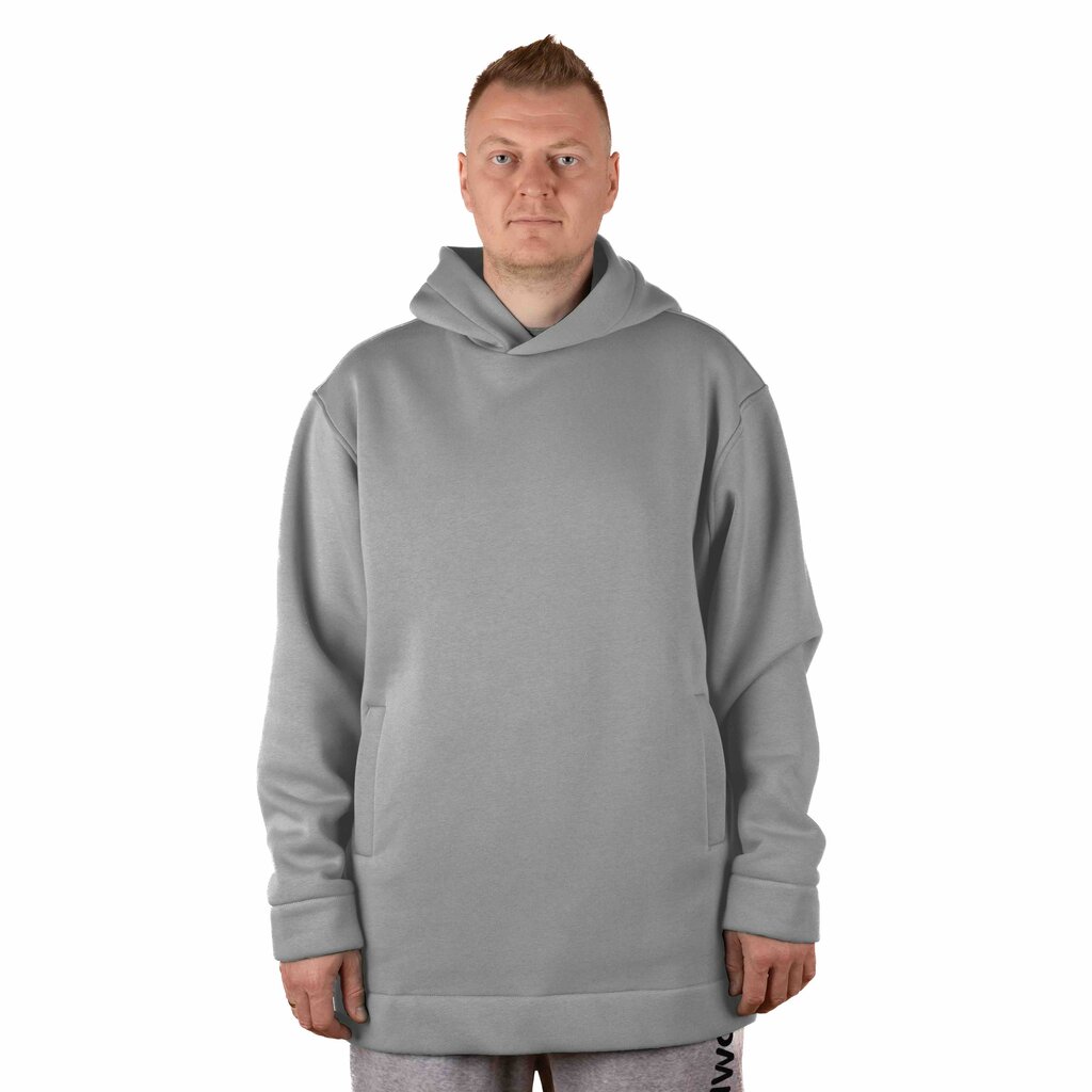 Džemperis unisex Hoodie Exquisite Line Drizzle, pilkas kaina ir informacija | Džemperiai vyrams | pigu.lt