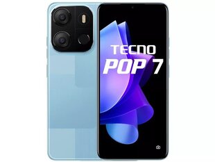 Tecno Pop 7 64GB Cosmic Blue kaina ir informacija | Mobilieji telefonai | pigu.lt