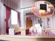 Lėlių namelis su baldais KX6201, 78 cm kaina ir informacija | Žaislai mergaitėms | pigu.lt