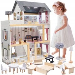 Lėlių namelis su baldais KX6201, 78 cm kaina ir informacija | Žaislai mergaitėms | pigu.lt