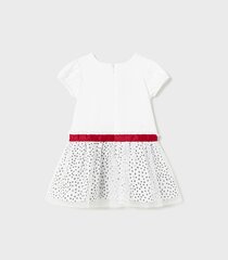 Mayoral детское платье 1953*33, белый/серый 8445445650472 цена и информация | Платья для девочек | pigu.lt